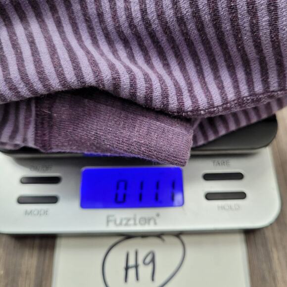 Lululemon Women's Pullover Sweatshirt Size S Purple Striped Reversible Cowl Neck - Picture 11 of 11